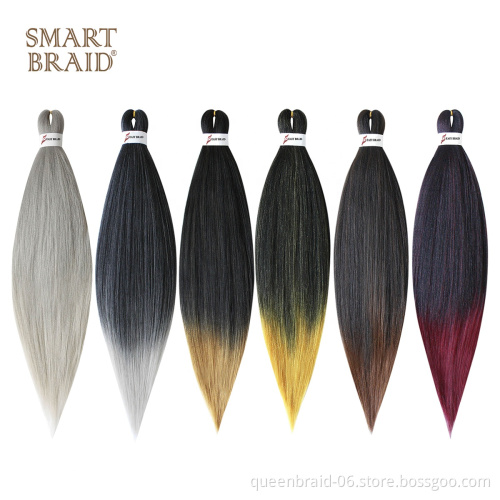 Smartbraid Easy Braid Ombre Jumbo Braiding Hair Bundles Texture Synthetic Braiding Hair Extension for Twisting Crochet Hair